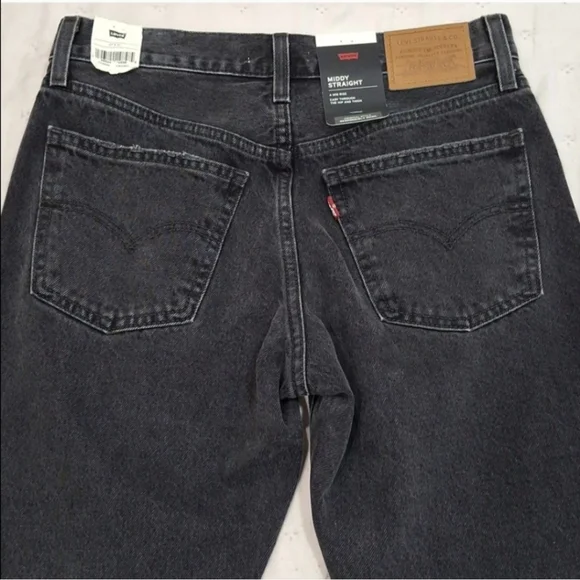 Levi's Premium Middy Straight In No Service Sz 27 Nwt - Picture 6 of 12